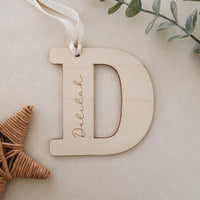 Personalised Jumbo wooden luxury christmas bauble ornaments