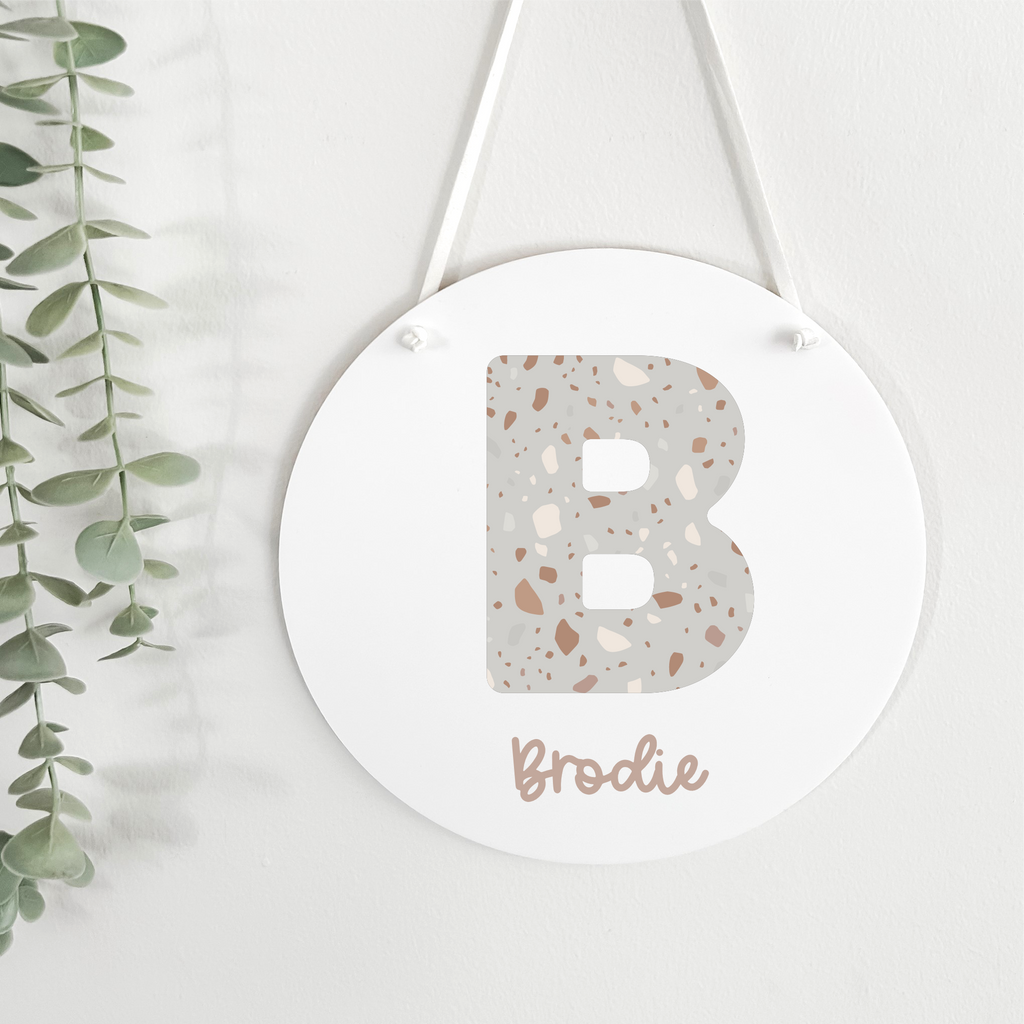 kids boho name sign wall nursery hanging decor